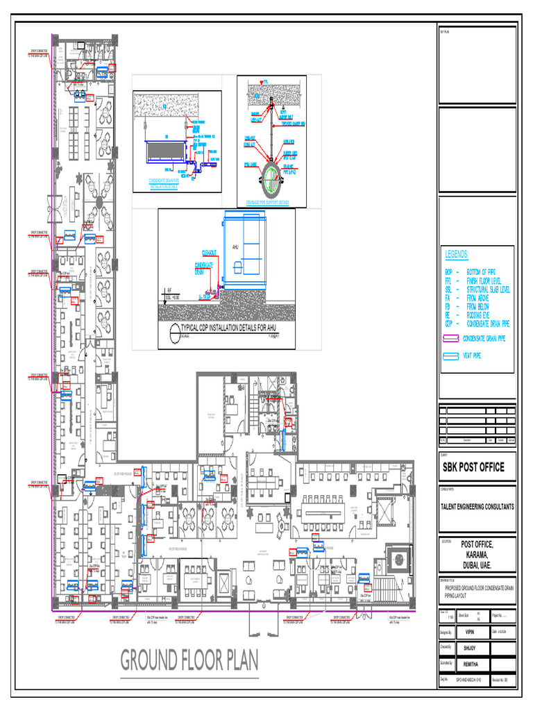 Proposed Condensate Drain Piping Layout | PDF
