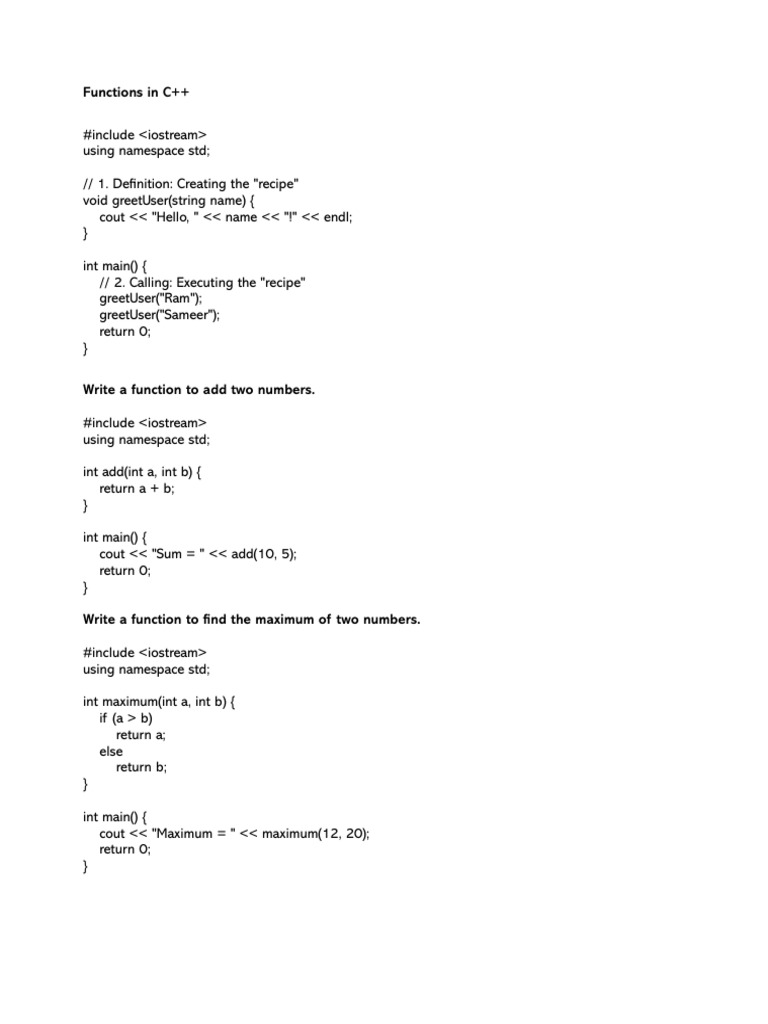 Sample Programs_5 | PDF | Namespace | Computer Programming