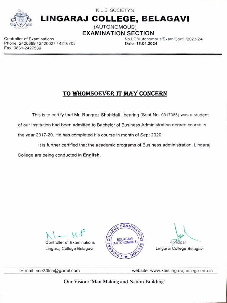 Transcript Certificate | PDF