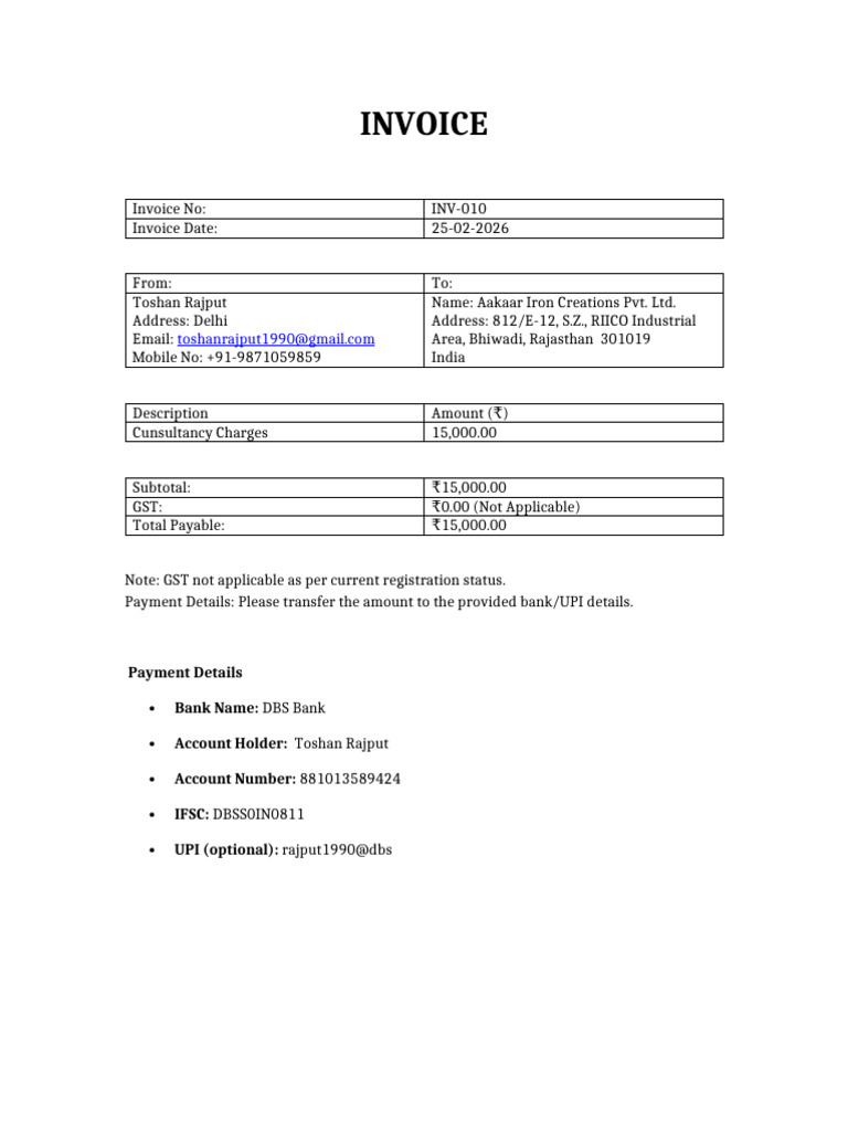 AakaarIron_Einvoicing | PDF