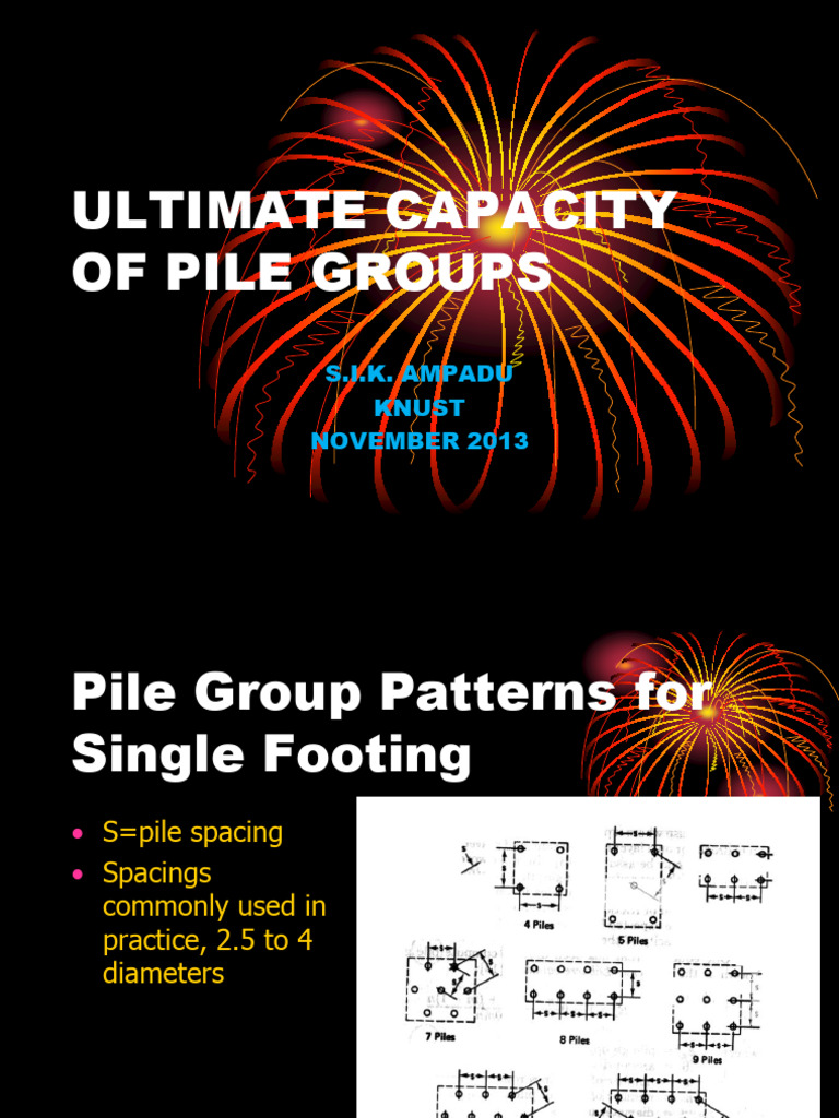 Pile Groups 2013 | PDF | Foundation (Engineering) | Civil Engineering