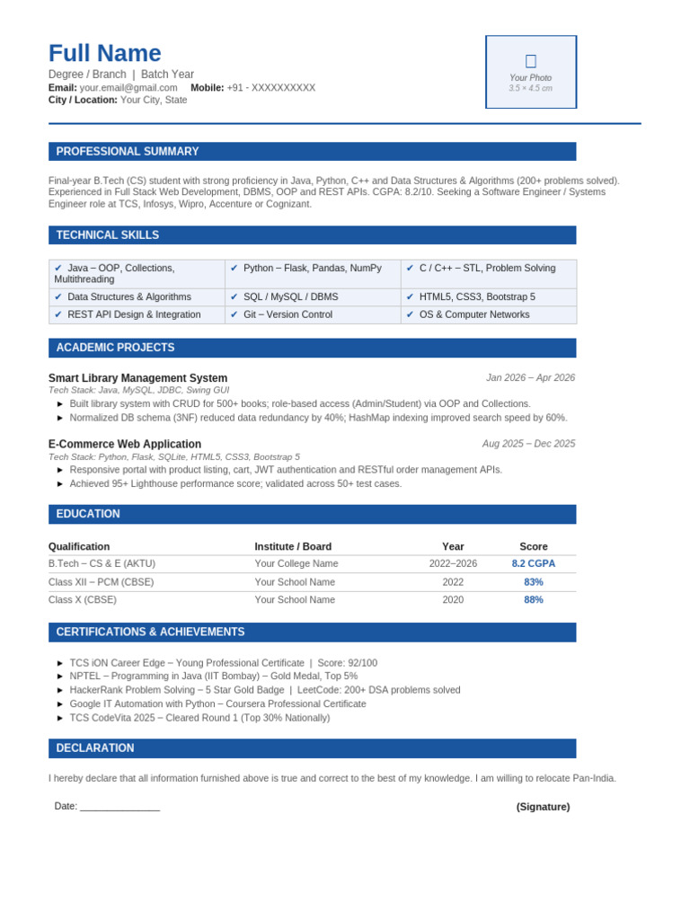 ATS_Resume_Template_Final | PDF | Databases | Computer Science