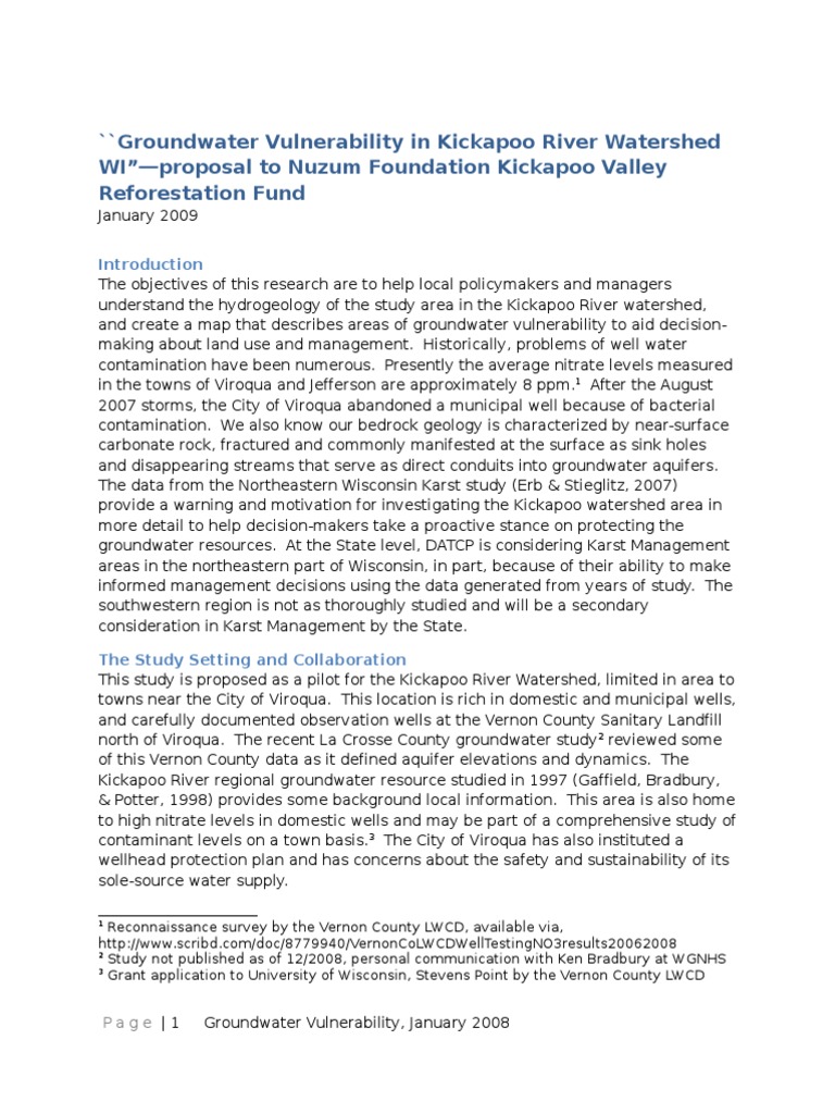 Kickapoo Watershed Groundwater Study | PDF | Geographic Information ...