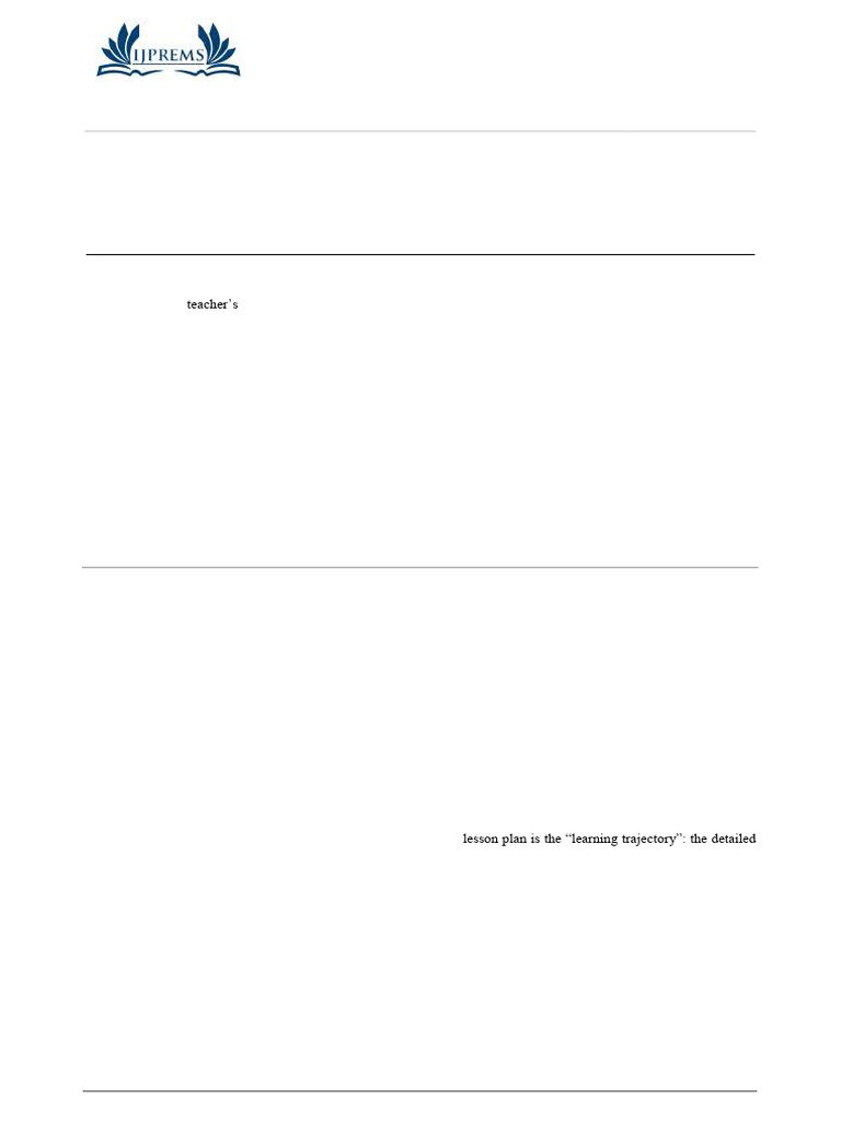 Paper | PDF | Teachers | Lesson Plan