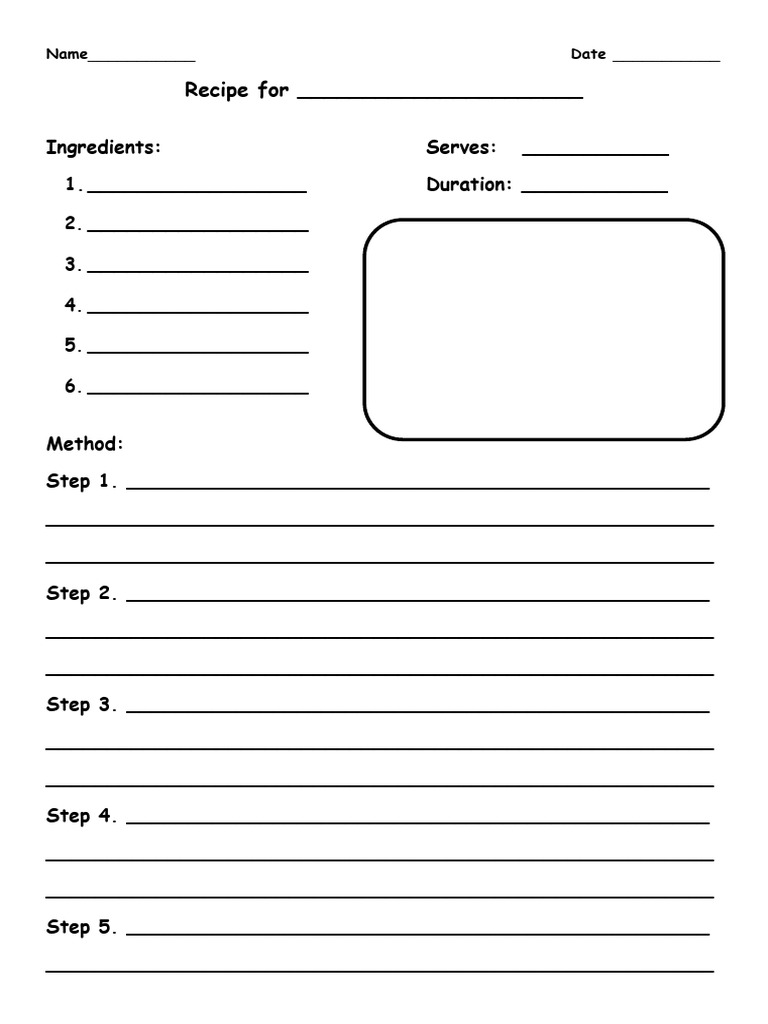 Recipe Writing | PDF