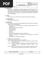 Change Control SOP for Pharma | PDF