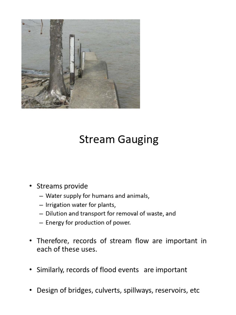 Stream Gauging | PDF | Discharge (Hydrology) | Hydrology