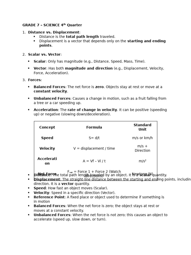 Grade 7 Review 2 | PDF