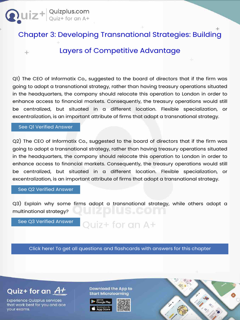 The Ceo of Informatix Co Suggested to the Board of Directors That if ...