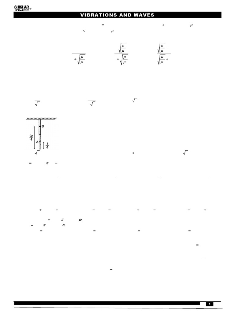 Vibrations and Waves Sheet New 27.03.2026 | PDF | Waves | Amplitude