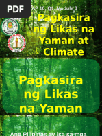 Ap: Climate Change, Pagkasira NG Kalikasan (Tagalog) | PDF