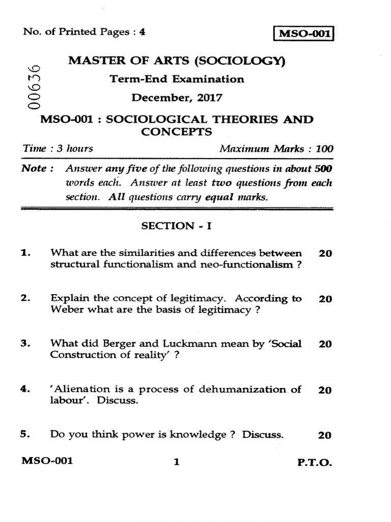 MSO-001-12 | PDF | Sociology