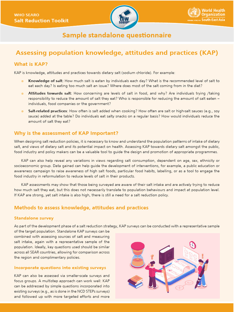 Assessing Population Knowledge Attitudes and Practices (1) | PDF ...
