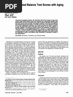Age-Based Single Leg Stance Norms | PDF | Medicine | Medical Specialties