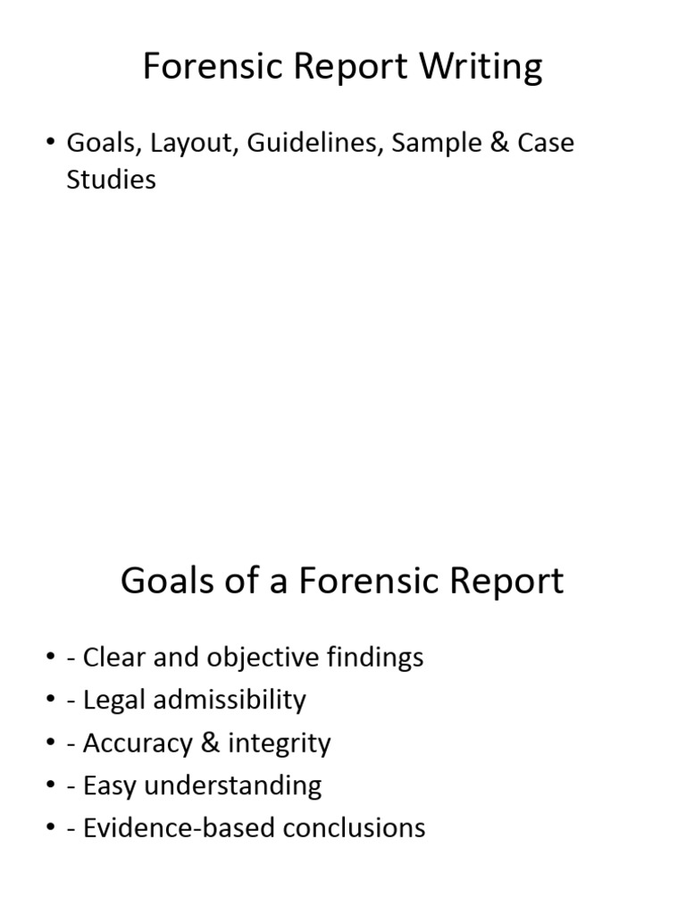 Forensic Report With Case Studies.pptx - Google Slides | PDF
