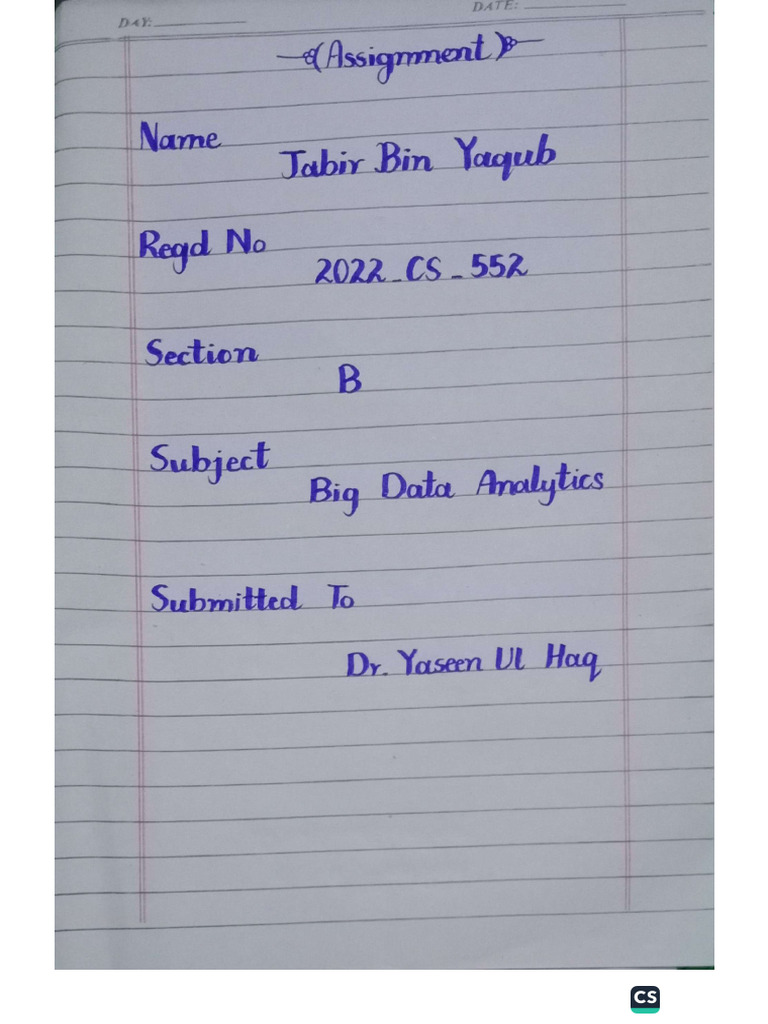 Big Data Assignment | PDF
