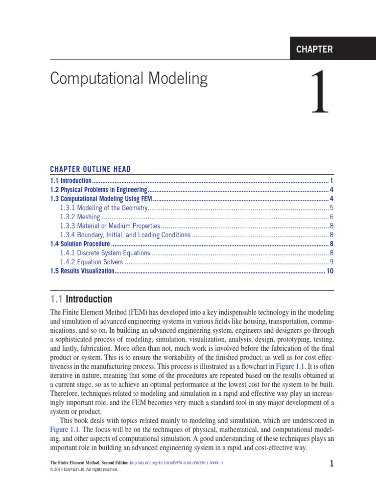 Chapter-1 The-Finite-Element-Method | PDF | Finite Element Method ...