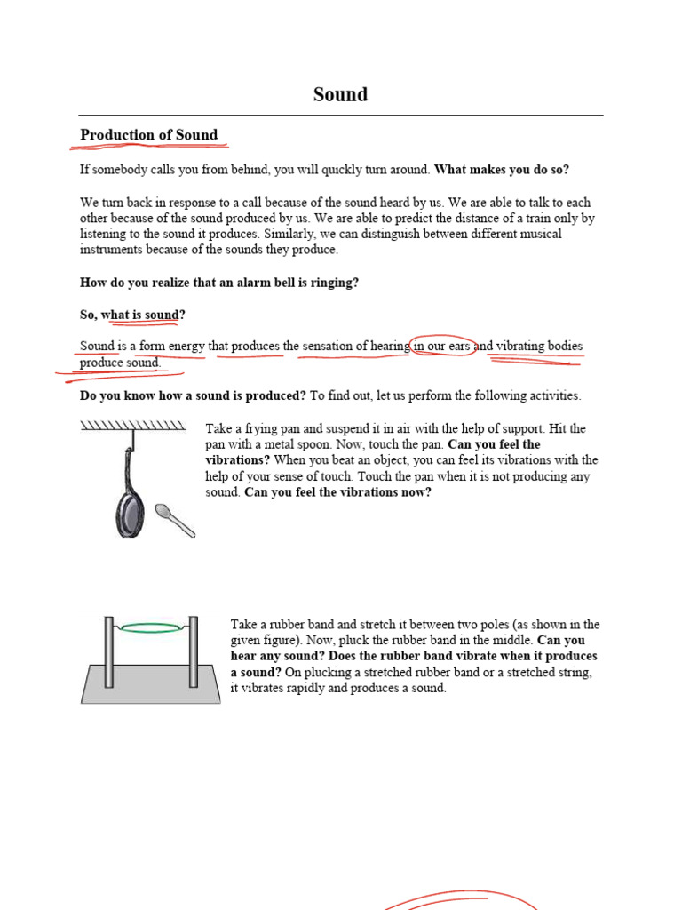 Sound Class 7 | PDF