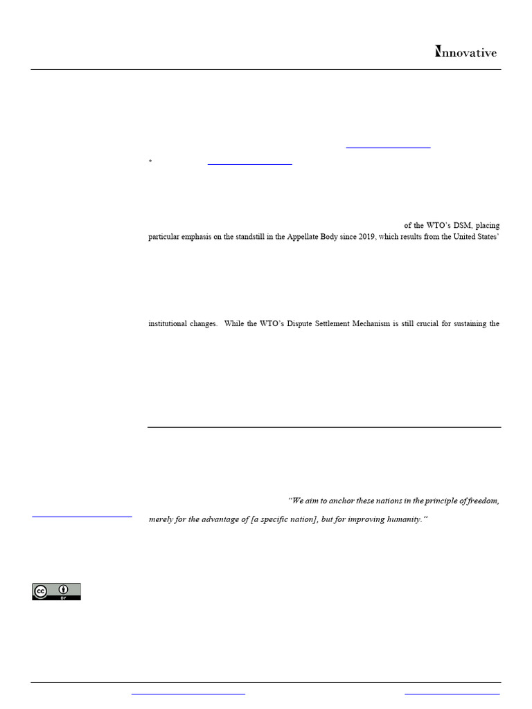 10-Dispute Settlement Mechanism of WTO Challenges and Solutions | PDF ...