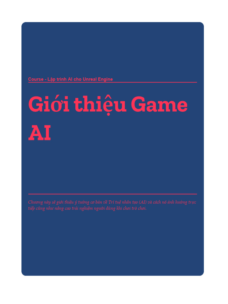 Bai 01 Gioi Thieu Game AI | PDF