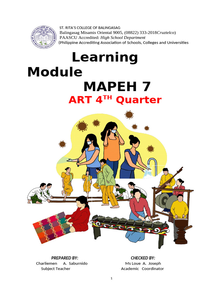 MODULE ARTS 4TH Quarter Philippine Festivals Theatrical Forms | PDF