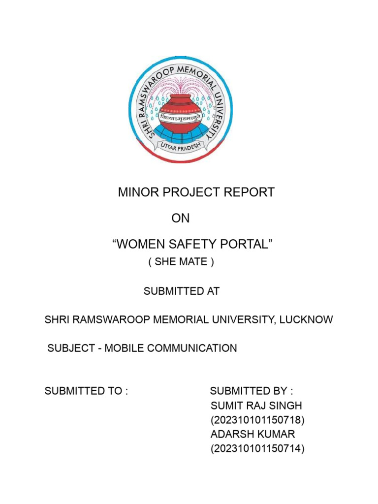 She Safe Report | PDF | Emergency | Cyberspace