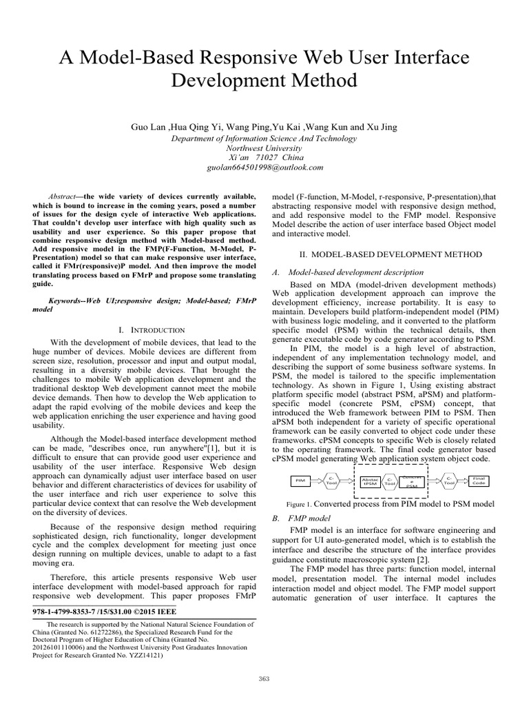 A Model-based Responsive Web User Interface Development Method | PDF ...