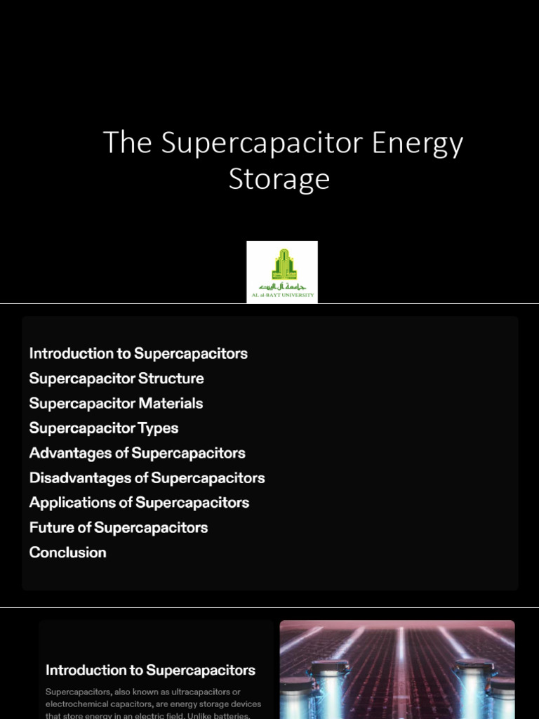 The Supercapacitor Energy Storage (2) | PDF