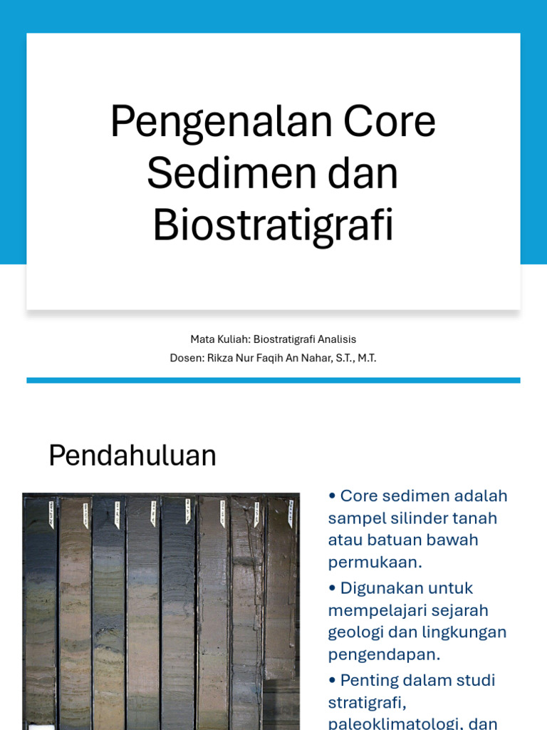 Salinan Perkuliahan Core Sedimen | PDF