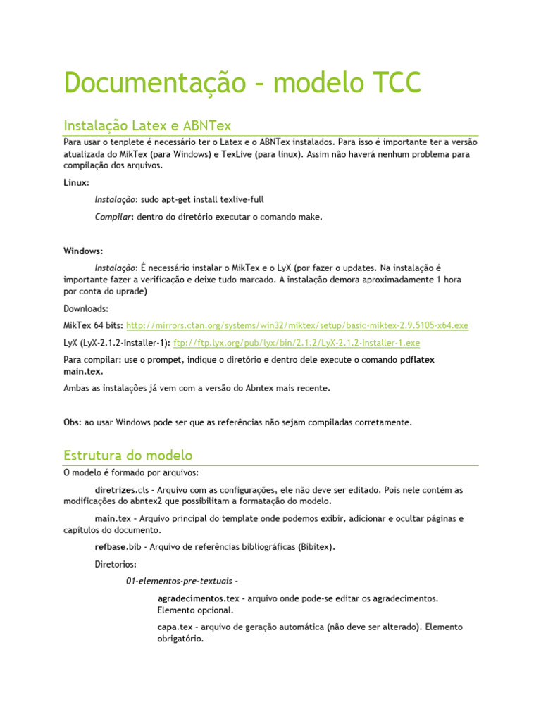 Manual para Template TCC | PDF | Publicação