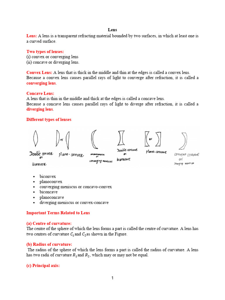 Lenses | PDF | Optics | Light