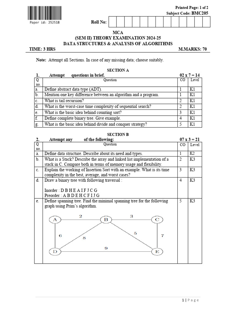 Data Structures Analysis of Algorithms 472f91f3 7f40 46cc 854d ...