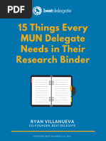 MUN Preparation Guide for Beginners | PDF | Science | Science And ...