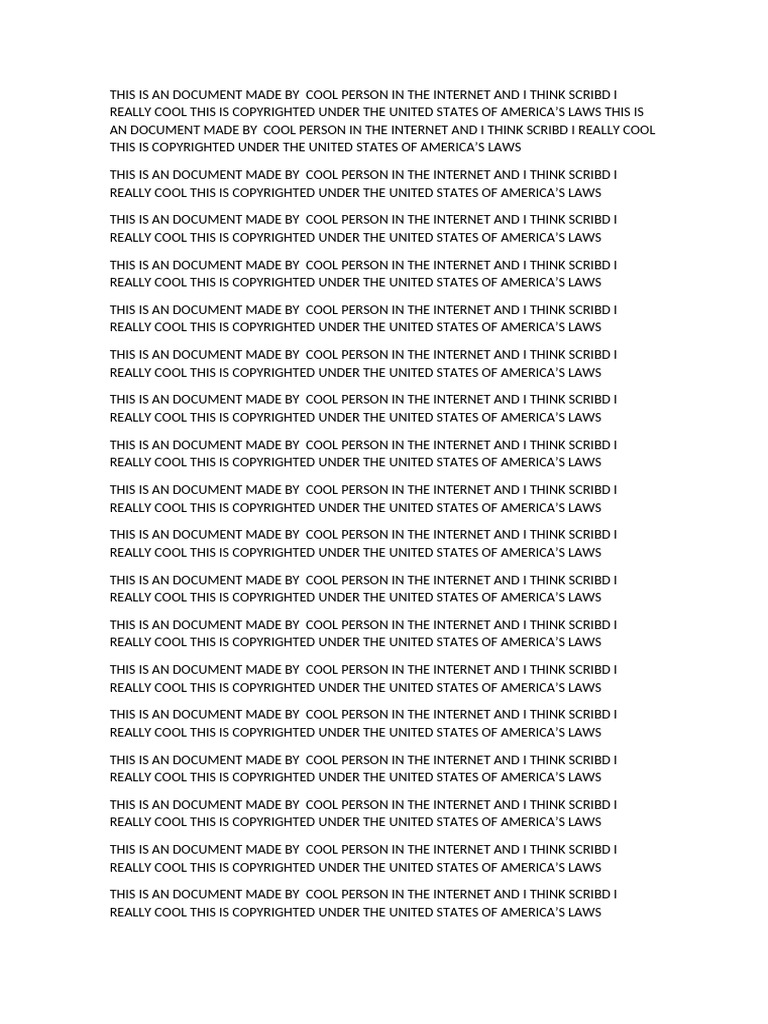 This is an Document Made by Cool Person in the Internet and i Think ...