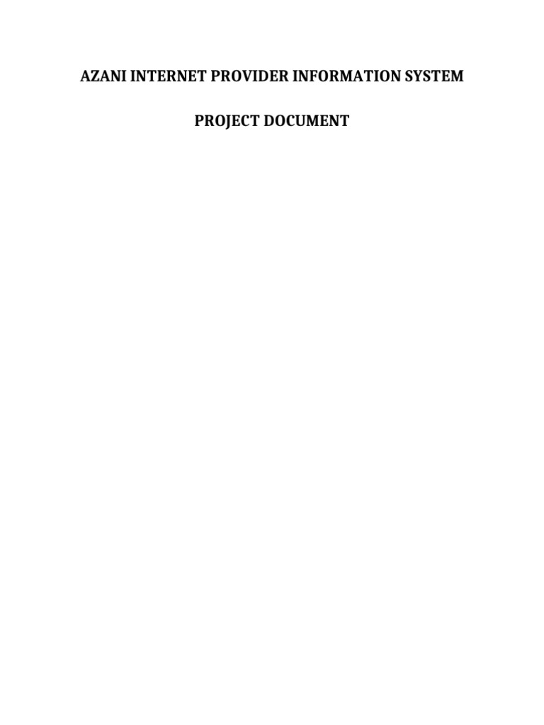 Azani Project Final Formatted | PDF