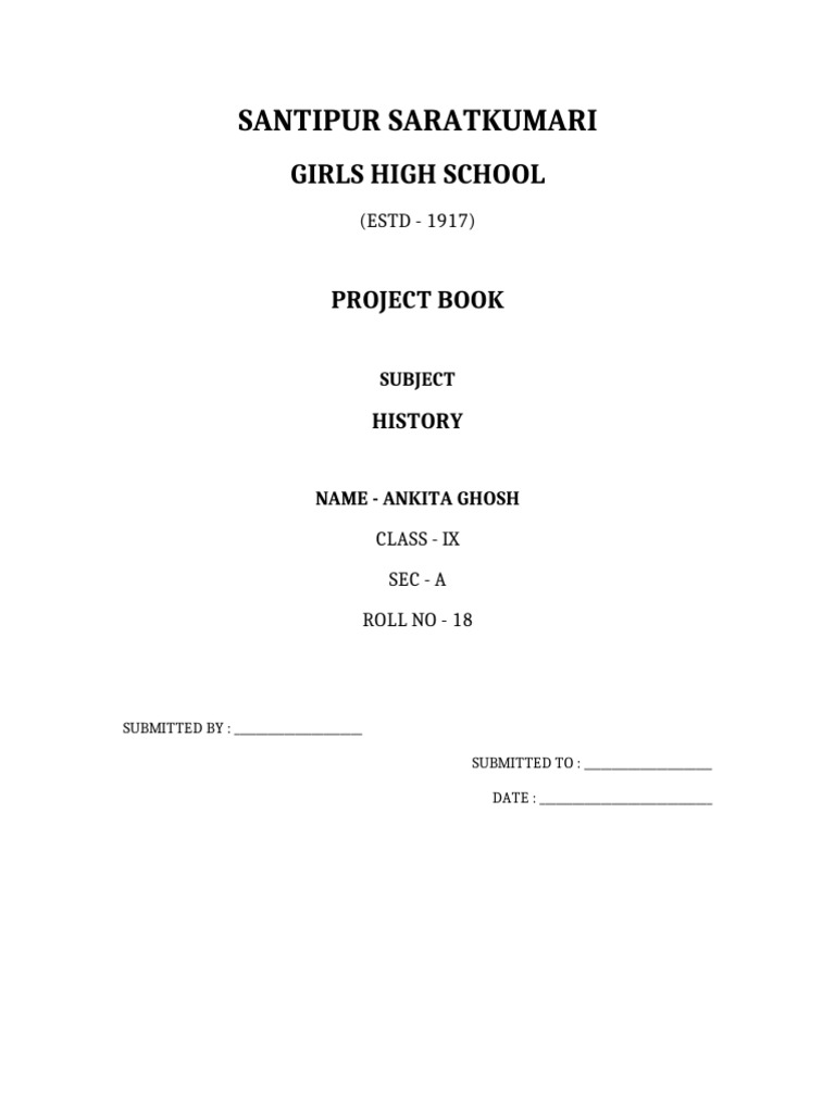 Project Front Page | PDF