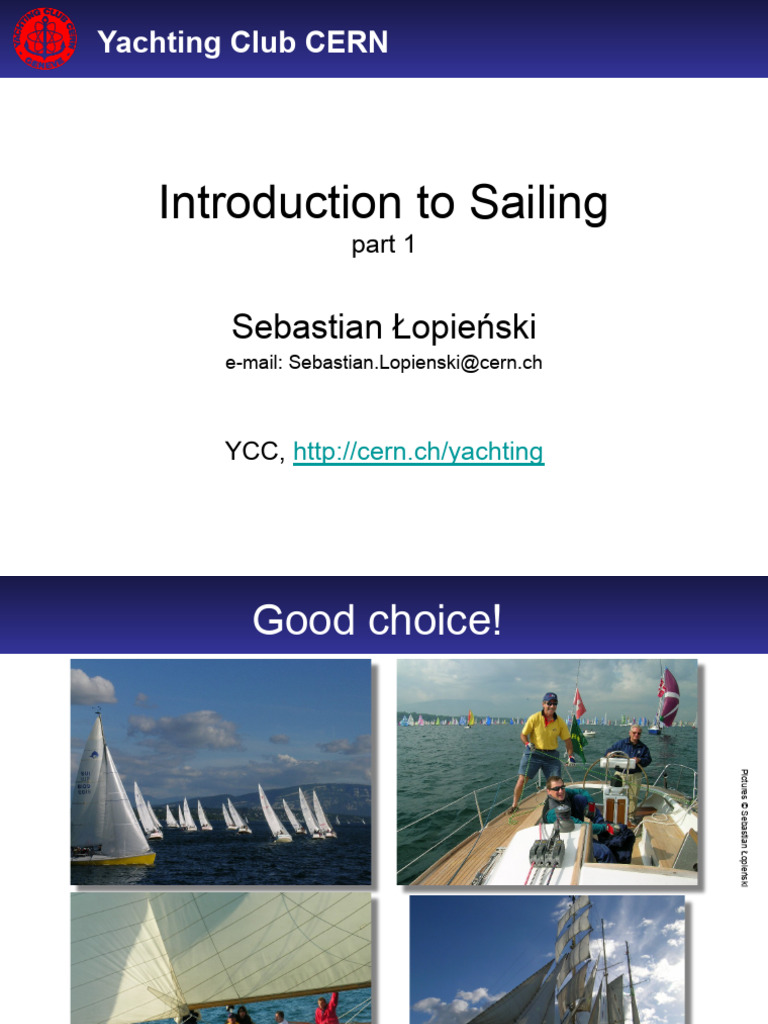 YCC Sailing Introduction Part1 | PDF