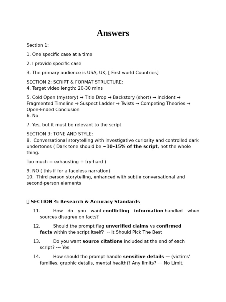Master Prompt Answers | PDF