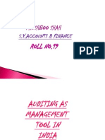 Auditing As MGMT Tool