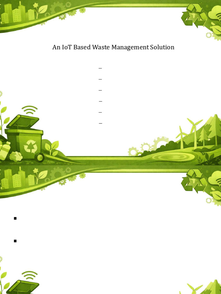 Batch 7 - Smart Garbage Bin System | PDF