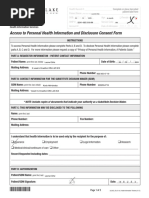 SCGH Health Information Access Form | PDF | Fee
