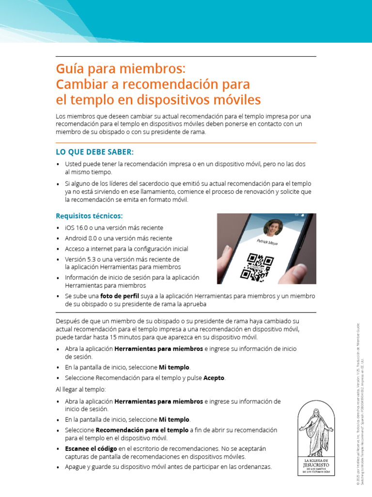 Tem Rush Member Instructions Setting Up Mobile Temple Recommend Member ...