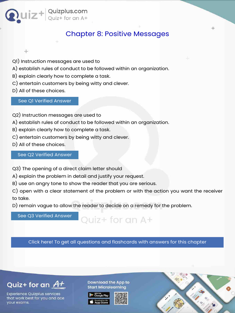 Instruction Messages Are Used To | PDF | Communication | Human ...