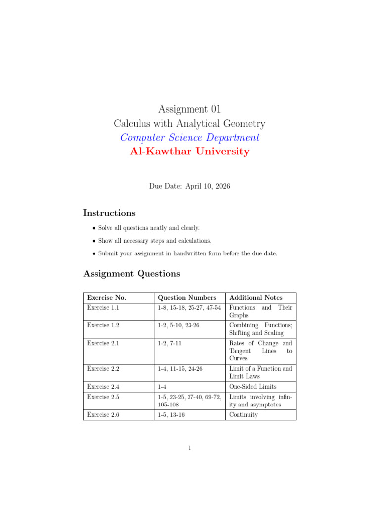 Assignment 01 CAG Spring 26 | PDF