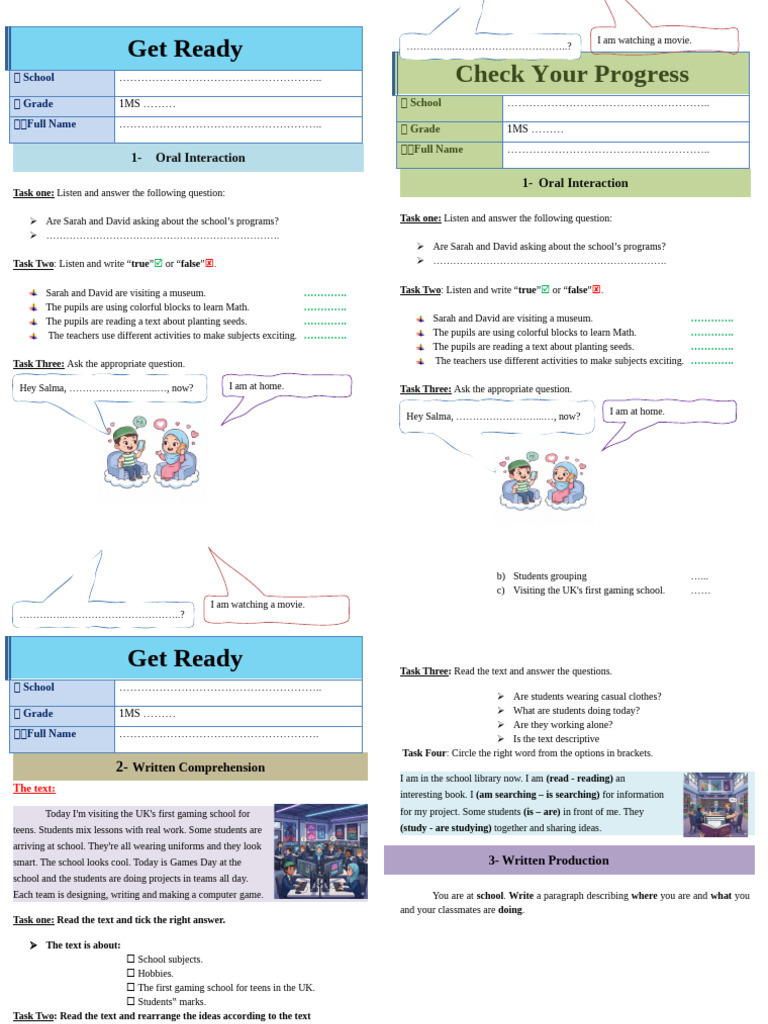 Get Ready Check Your Progress | PDF | Human Communication