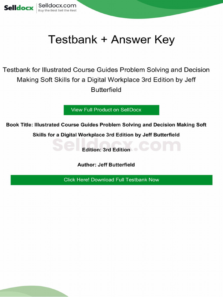 Illustrated Course Guides Problem Solving and Decision Making Soft ...