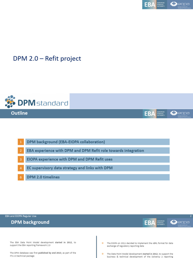 DPM 2.0 Refit Slides Based Presentation | PDF | Metadata | Interoperability