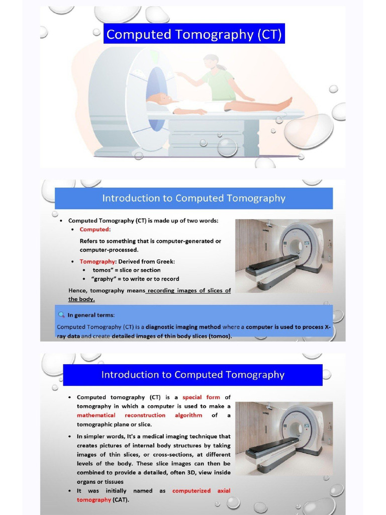 Ct-Computed Tomography | PDF