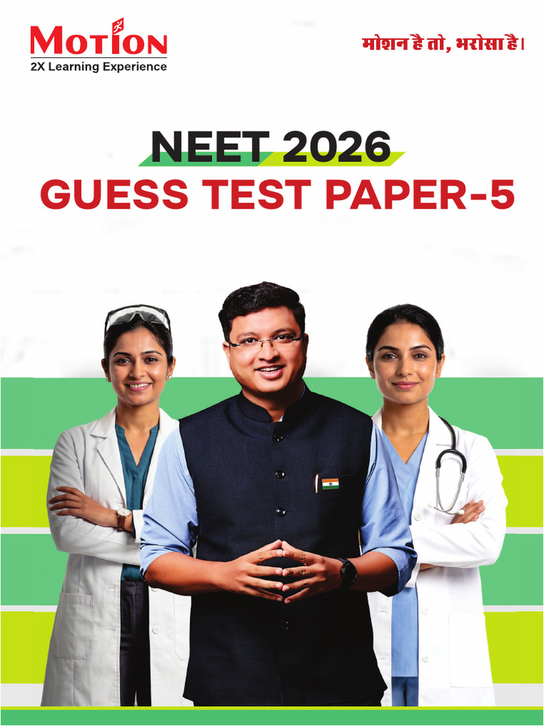 Motion Neet Guess Paper 2026 | PDF