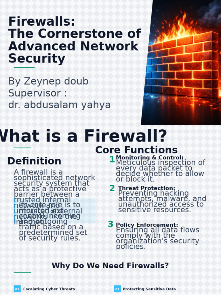 Firewalls the Cornerstone of Advanced Network Sec | PDF | Firewall ...